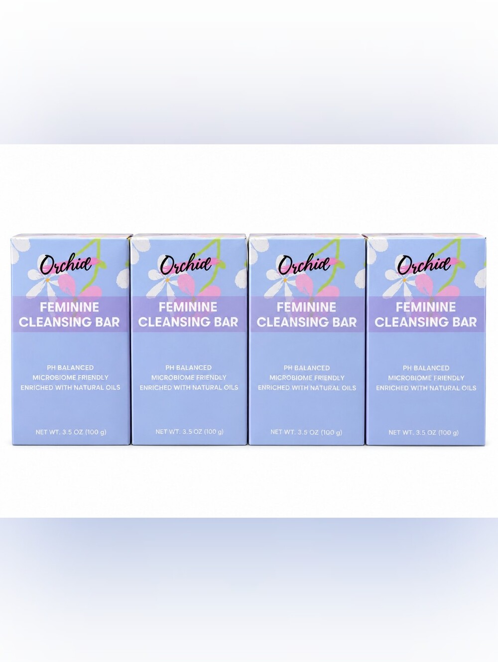 ORCHID FEMININE CLEANSING BAR MICROBIOME FRIENDLY 4x
